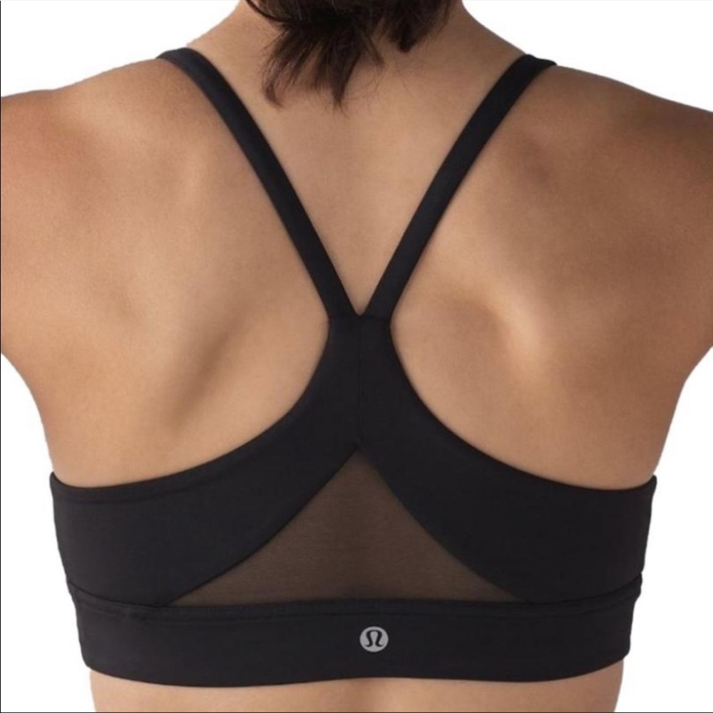 NWOT Mesh Back Lululemon Athletica Black Sportsbra